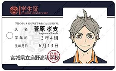 Amazon ハイキュー 烏野高校 稲荷崎高校 青葉城西高校 白鳥沢学園 梟谷学園高校 伊達工業 井闥山学院 アニメ パスケース キーホルダー 烏野高校 菅原孝支 アニメ 萌えグッズ 通販