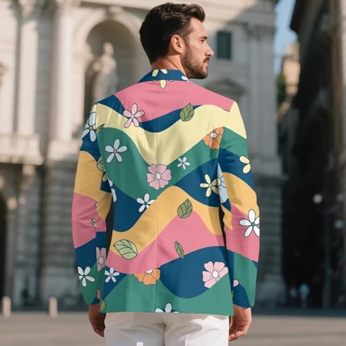 Men's Suit Jacket, Blazer, Sport Coat One Button Dress Coat Business Soft Jacket for Casual and Formal Occasions3