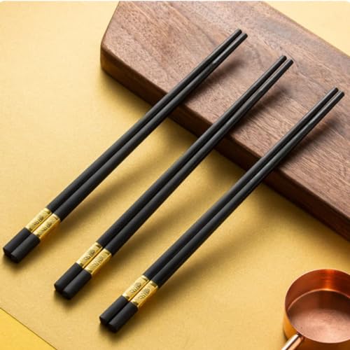 Kit de Hashis: 5 Pares (10 Palitos) - Pauzinhos Longos Ideais Para Comida Japonesa, Lámen e Macarrão