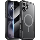 Diaclara Magnetic for iPhone 16 Plus Case, [with Privacy Screen Protector] [Anti Spy] [Military Grade Drop Protection] Heavy Duty Full-Body Shockproof Phone Case, Magnetic Black