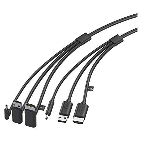 Skywin 3-in-1 HTC Vive Compatible Cable - Replacement for HTC Vive 3 in 1 HDMI+USB+DC 5 Meter Round Cable for Linkbox and Headset Connection (16 Foot) Cover