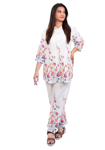 Floral Printed Women’s Co-Ord Set | Stylish Two-Piece Outfit | Comfortable & Breathable Fabric | Casual Wear for Brunch, Travel & Daily Outings-image-11