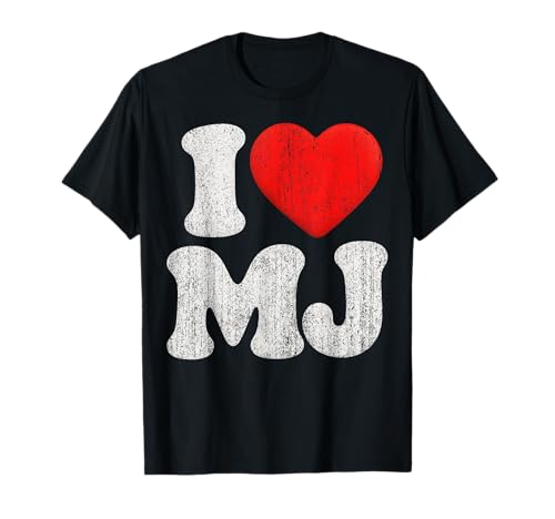 Retro I Love MJ Shirt, I Heart MJ T-Shirt T-Shirt