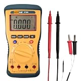 PINTECH Multimetro 800 V, 6 A, 40 MΩ, tester di selezione automatica di gamma, funzione di misurazione della tensione senza contatto, misura tensione CA/CC, resistenza, P184