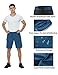 Men's Mountain Bike Shorts 3D Padded Baggy Bicycle Riding Cycling Shorts Quick Dry Lightweight Biking Shorts(Blue S)