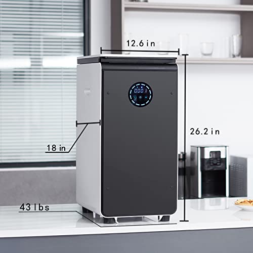 Geme | World's First Bio Smart Electric Composter Kitchen, Turn Food Waste Into Real Organic Compost No Dehydration - 19L Food Cycler Compost Machine With Electric Compost Bin #TOP6