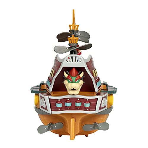 Super Mario Deluxe Bowser's Air Ship Playset with Mario Action Figure – Authentic in-Game Sounds & Spinning Propellers by Super Mario - Image 5