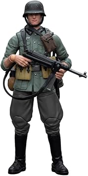 1/18 WWII German Army Action Figure, Detachable Gear, Articulated Military Soldier Model for Teens 16+, Diorama Display Set