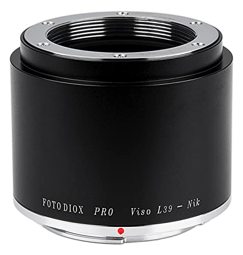 Image of Fotodiox Pro Lens Mount Adapter, Visoflex L39 Lens to Nikon F-Mount Camera Such as D7200, D5000, D3000, D300S & D90 DX