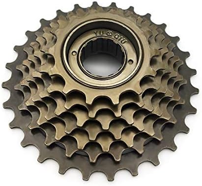 21 Cycle Freewheel 7 Speed Compatible With Gear Cycle 21 Speed With 14-28 Teeth Cassette Road MTB Bike Flywheel Speed 7 Speed Bike Freewheel Cassette Road Freewheel Bicycles Screw Type