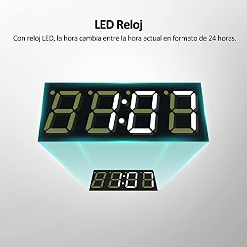 EMKE-Espejo-de-Bano-LED-80-x-60-cm-con-Interruptor-Tactil-Antivaho-Bluetooth-Reloj-Lupa-3-Veces-Luz-Blanca-Fria-6500K-Espejo-Bano-Espejo-de-Pared-Topi-L