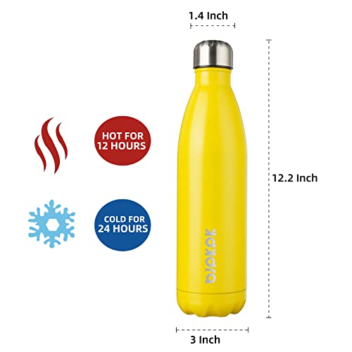 Image of BJPKPK 25 oz Insulated Water Bottle, Stainless Steel Flask, Leak Proof