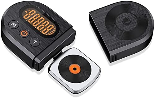Neoteck Upgraded Digital Turntable Stylus Force Scale Gauge 0.01g/5.00g with Orange LCD Backlight and 5g Weight for Tonearm Phono Cartridge