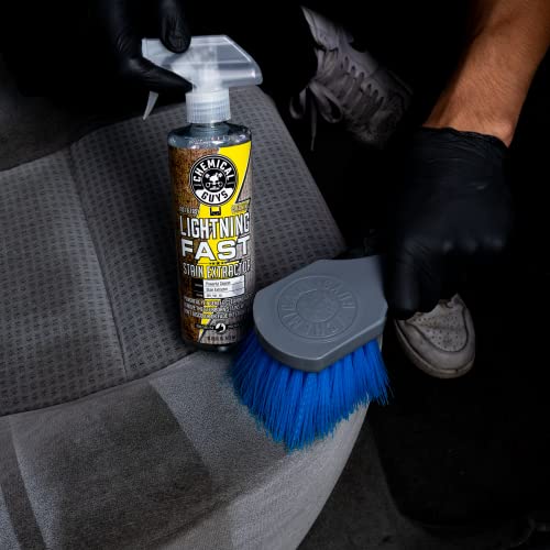 Chemical Guys All Duty Brush Kit, Accg09 Wheel Works Brush + Accg02 Nice & Stiff Heavy Duty Carpet & Interior Brush + Accg05 Big Blue Stiffy Heavy Duty Brush + Accg08 Wheelie Exterior Surface Brush #TOP6