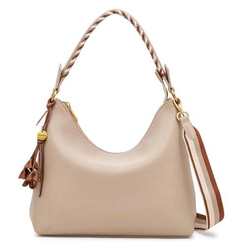 Image of Miraggio Summer Scoop Hobo Handbag For Women With Adjustable & Detachable Strap | Top Handle Hobo Bag For Daily Use