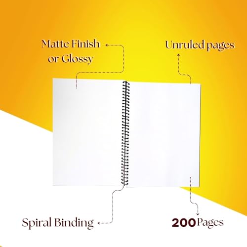 Image of A4 Size 200 Pages Spiral Binding Notebook set of 12 Combo | Unruled Register Notebooks for Students & Office | Spiral Register for Writing & Note-Taking