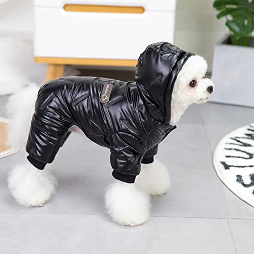 Vêtements chaud pour chien style combinaison de ski léopard M