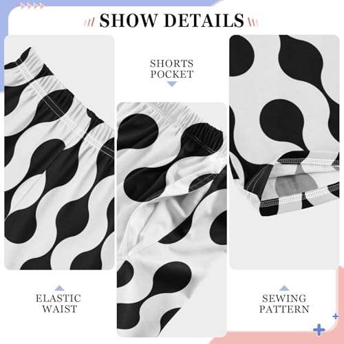 ZZXXB Circle Seamless Boys Long Pants Soft Trousers Elastic Waist Kids Lounge Bottoms with Pockets S-XL4