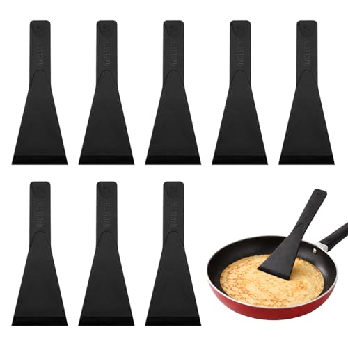 Spatule Raclette Nylon Anti-Rayures, Lot de 8 Pelles à Fromage pour Poêlons et Grill, Ustensiles de Cuisine Résistants à la Chaleur Idéal Maison Restaurant