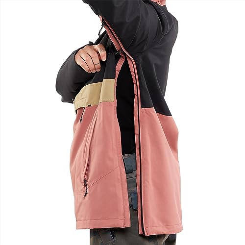Veste Volcom Ashfield Pullover Mixte noire pour le snowboard et le ski