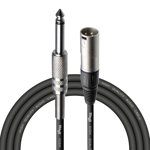 STAGG SAC3PXMDL - Audio- Patchkabel - 3 Meter - 1x XLR Male / 1x Klinke Male - 6 3mm