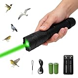 FXNFXLA Handheld Bird Chaser Laser Deterrent, Portable Flashlig Bird Control Device with Flashlight Function, Rechargeable Humane Bird Scare Chaser for Chaser Pigeons