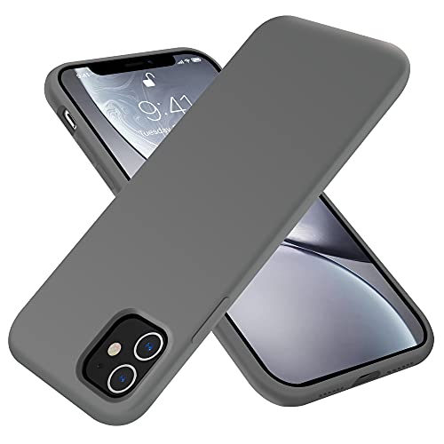 OTOFLY iPhone 11 Case,Ultra Slim Fit iPhone Case Liquid Silicone Gel Cover with Full Body Protection Anti-Scratch Shockproof Case Compatible with iPhone 11 (Space Gray)
