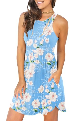 Image of HiMONE Vacation Dresses for Women 2025 Summer Dress Women's Casual Sundresses Casual Beach Petite Sun Dress XS-2XL