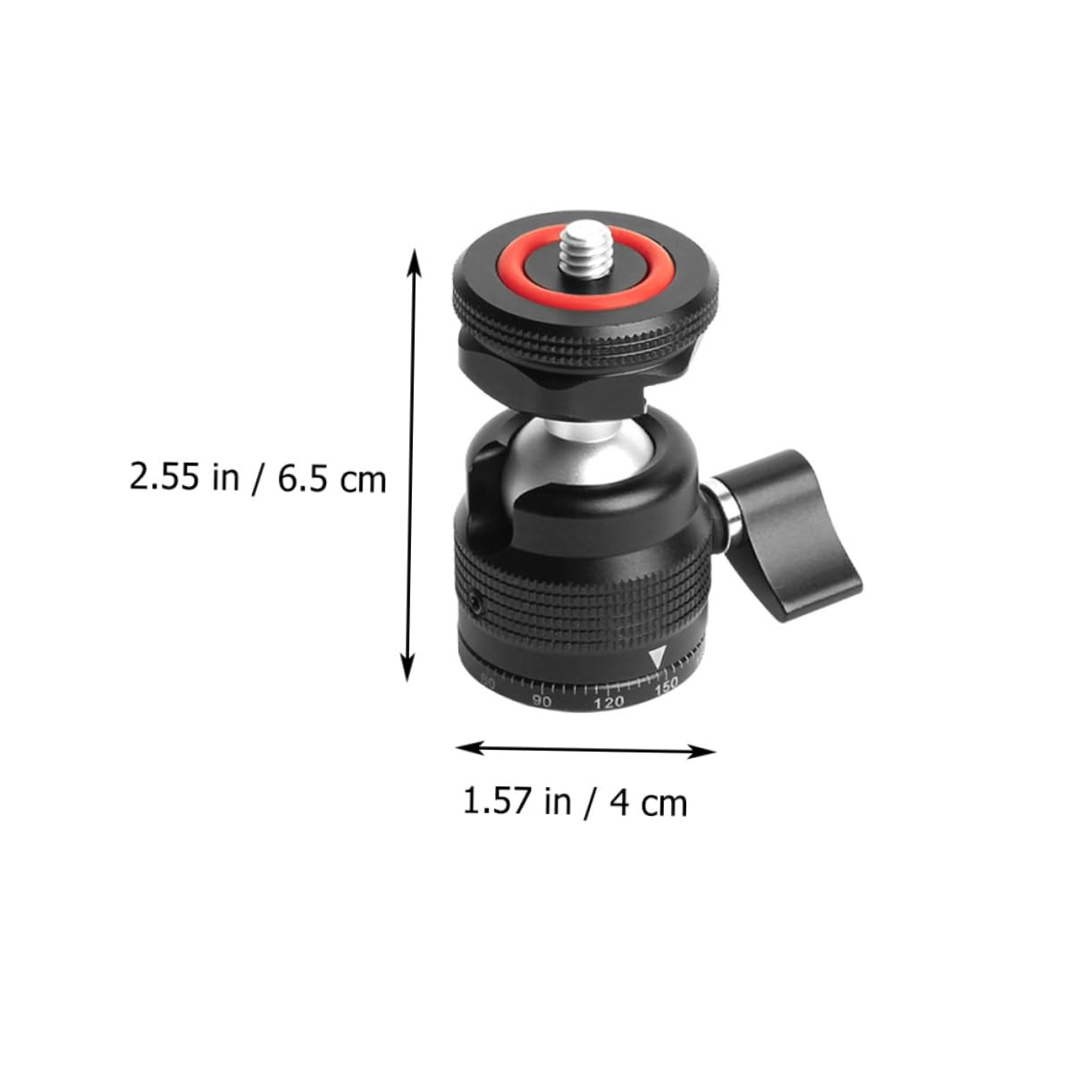 Balacoo 360 Degree Rotatable Phone Ring Light Camera Mount Ball Head Hot Shoe Adapter