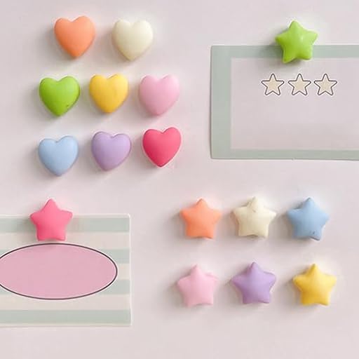 32 Piezas Imanes de Nevera con Corazón Estrellas 3D, Imane Pequeños Decorativos de Colores, 3D Potentes Imane para Refrigerador, Oficina y Hogar, Decoración y Regalo | Ya disponible en tu tienda friki favorita! En mundofriki.es!