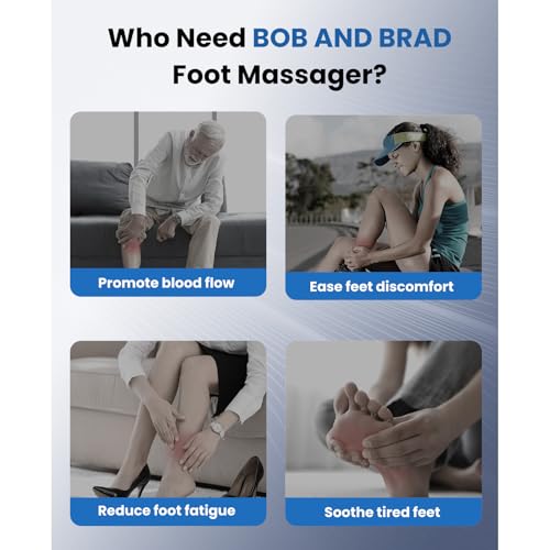 BOB AND BRAD Foot Massager Machine with Heat and Remote, Fits up to Men Size 14, Electric Shiatsu Deep Kneading Foot Massager, Relieve for Plantar Fasciitis and Neuropathy Pain - Image 5