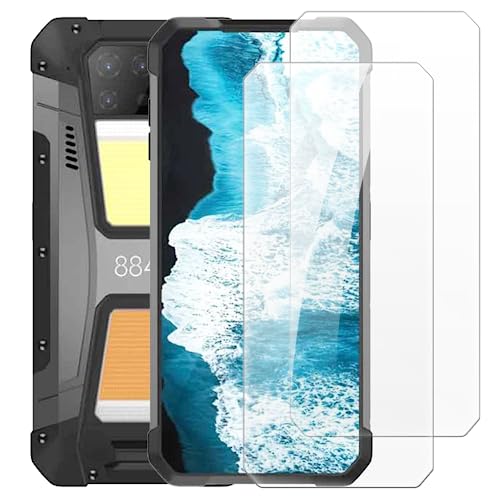 (2 Pack) for Unihertz Tank 2 Tempered Glass Protective for Unihertz 8849 Tank 2 Screen Protector Smart Phone Cover Film 6.81inches (Transparent)