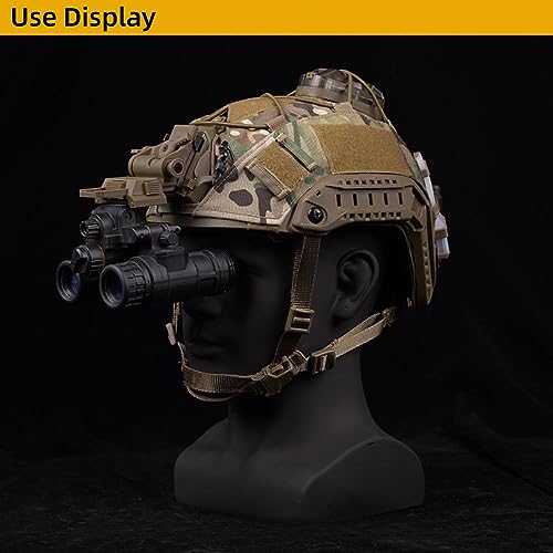 Helmhalterung Nachtsichtbrille Helmhalterung Einstellbare Taktische für L4G24 (Schwarz)