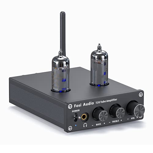 Amplificatore di potenza + Amp per cuffie, perfettamente adatto alla vostra scrivania o a uno spazio più piccolo in casa o in ufficio, l'amplificatore digitale è facile da collegare al vostro sistema audio senza software da installare o impostazioni da modificare.