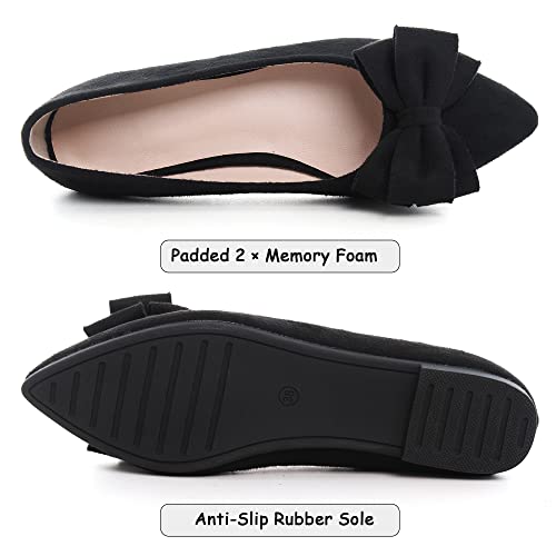 Image of Dear Time Women's Ballet Flats Dress Ballet Shoes Slip on for Office Work Comfortable Shoes