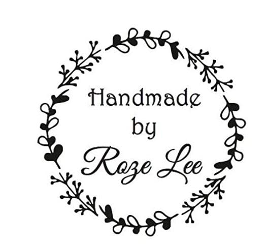 Personalised 'Handmade by' self Inking Stamp 30mm