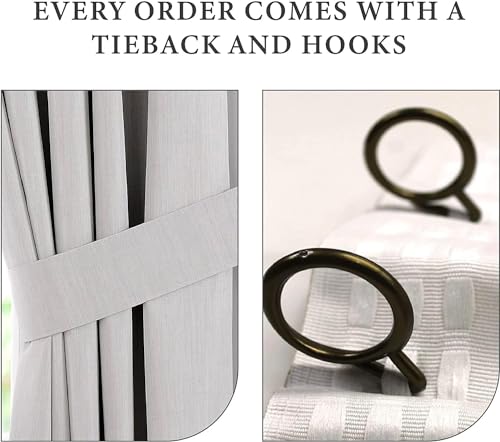 Image of 100% Blackout Double Pinch Pleat Curtains, Linen, Thermal Insulated, 2 Panels, Solid, (Cocoa Brown)
