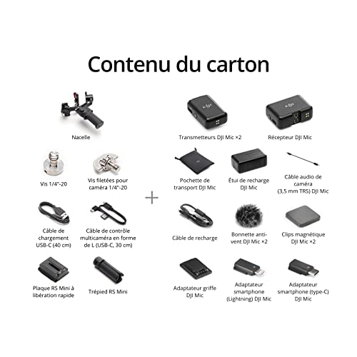 Ficha técnica DJI RS 3 Mini DJI Mic 2 TX 1 RX Estuche de carga Estabilizador de 3 ejes Carga probada de 2 kg Grabación vertical nativa Control del obturador por Bluetooth Micrófono lavalier inalámbrico - Fernando Cortés