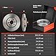 Frankberg 2x Bremsscheiben + 4x Bremsbeläge Vorderachse mit Bremsenschmiermittel Kompatibel mit Twingo II CN0 1.6L 2008-2014 Wind E4M 1.2L 1.6L 2010-2013 Replace# 7701206118