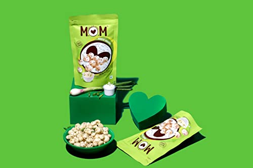 Image of MOM - Meal of the Moment, Roasted Cream N Onion Makhana (Pack of 9), 52 / 56g Gluten Free | Anti Oxidants | MSG Free | Zero Trans Fat | No added Preservatives and No Artificial Flavours