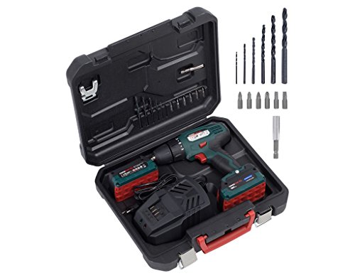Akkuschrauber Bohrmaschine Bohrer Bohrschrauber 18 Volt inkl. 2x LI-ION Akkus – Bild 4