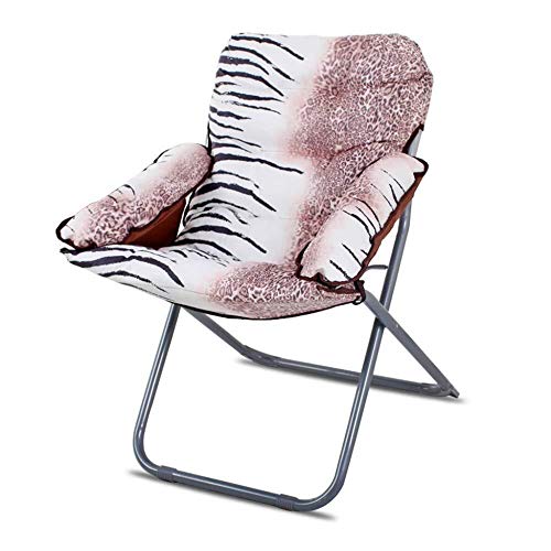 Zichen Folding Chair Chaise Paresseuse Portable Pliable Chaise Longue Canapé Maison Bureau Méditation Lecture Télévision Jeux Rouge (Color : Lightcoffee2)