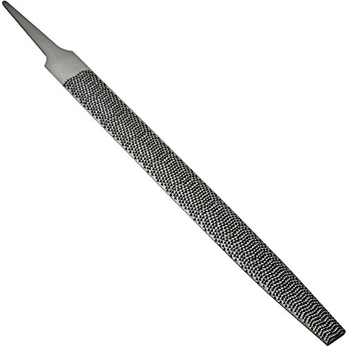 Nicholson Hand File, American Pattern, Rasp Cut, Half-Round, Medium, 10" Length, Narrow