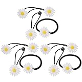 Ciieeo 9 Stück Elastisches Gänseblümchen Haargummi Modischer Haarschmuck...