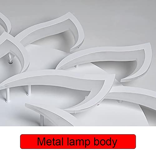 Plafonnier LED moderne dimmable avec télécommande pour salon et chambre taille L - 6