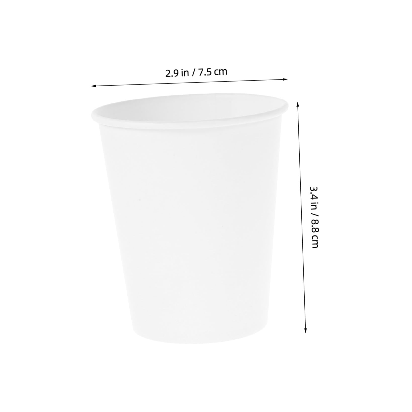 100 Pièces Gobelets Papier Épais pour Boissons Chaudes et Froides Multi-usages Résistants et pour Café Espresso et Dégustation Usage Professionnel et Domestique