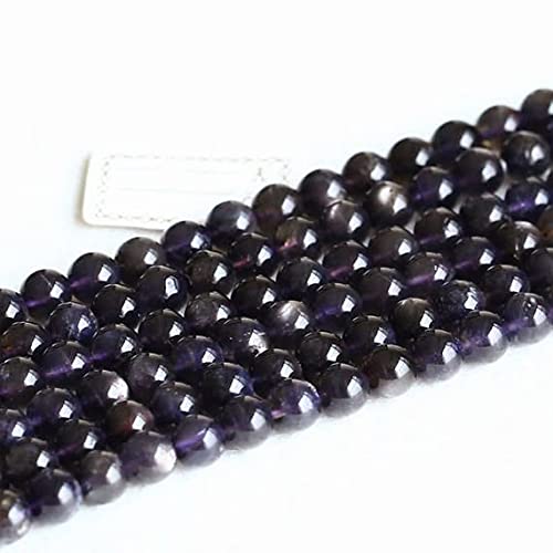 LKBEADS 1 żyłka naturalny ciemnoniebieski gwiazda iolit ryś kamień dichroit z migającym światłem okrągłe luźne kamienie szlachetne koraliki 6 mm 16 cali 05004