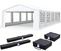 Quictent Premium 20x32 Party Tent Heavy Duty Outdoor Gazebo White Event Shelter Wedding Canopy Tent for Parties Carport BBQ with Removable Sidewall Windows & Storage Bags