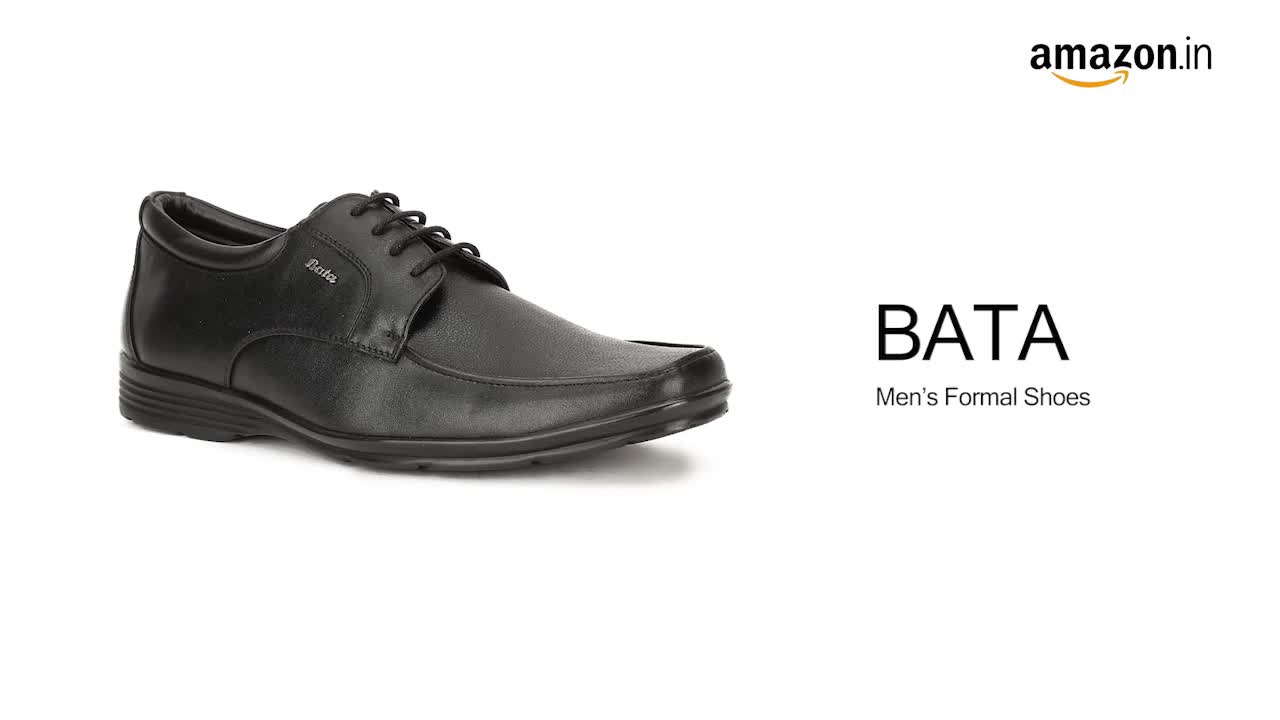 Buy Bata Men's Lace-up Formal Shoes - Black (6 UK) (8216138) at