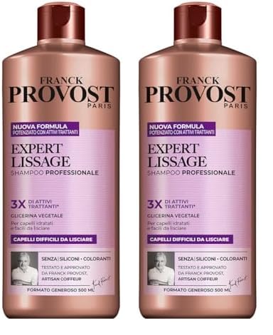 Franck Provost, Expert Lissage, Shampoo Professionale Per Capelli Mossi, Effetto